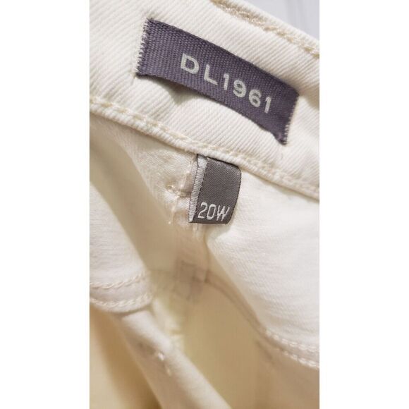 DL1961 Hepburn Wide Leg High Rise Vintage Jeans-Eggshell Size 20W NWT MSRP $199 - Picture 14 of 16